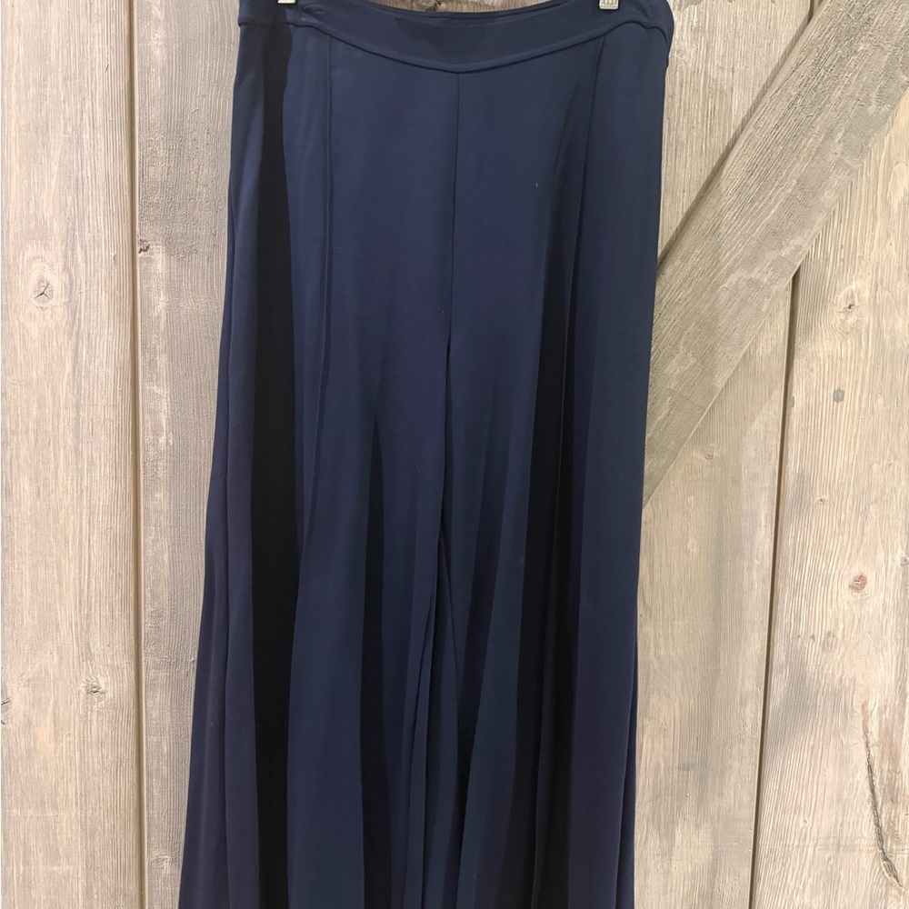 J. Jill Navy Wide-Leg Trousers